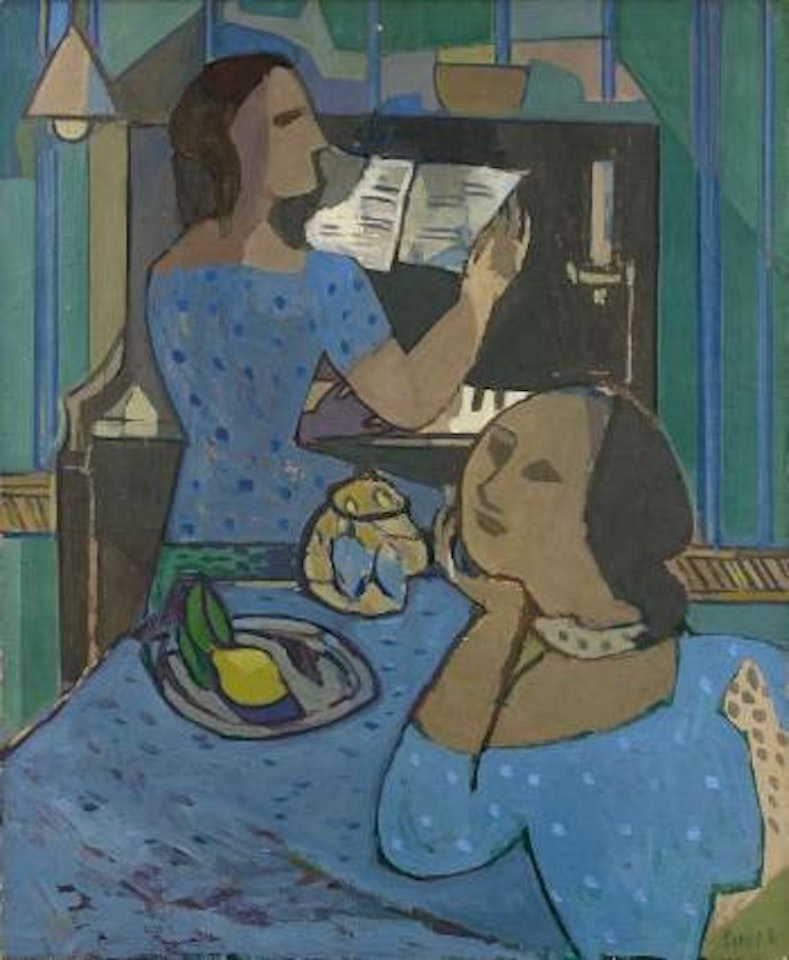 Femmes au piano by Francisco Bores