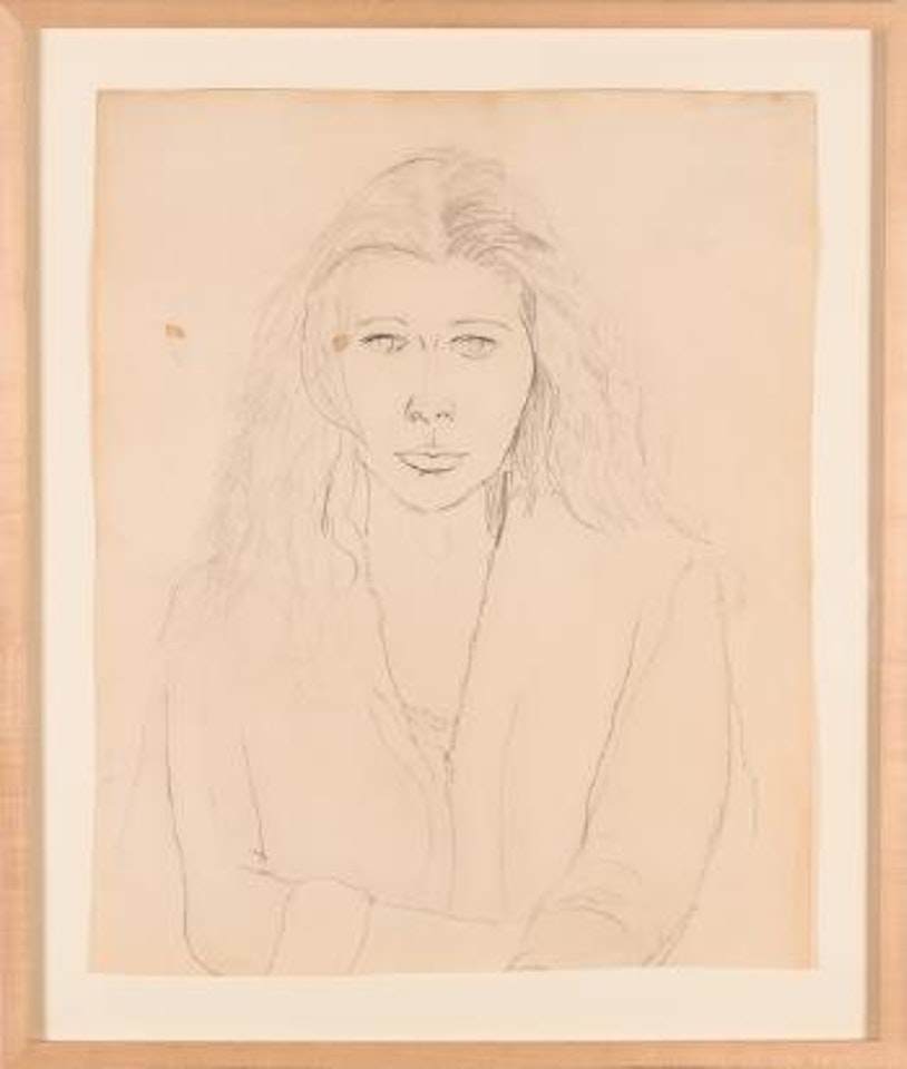 Portrait of the artist's wife, Claudine Hermann Meschers by Ellsworth Kelly
