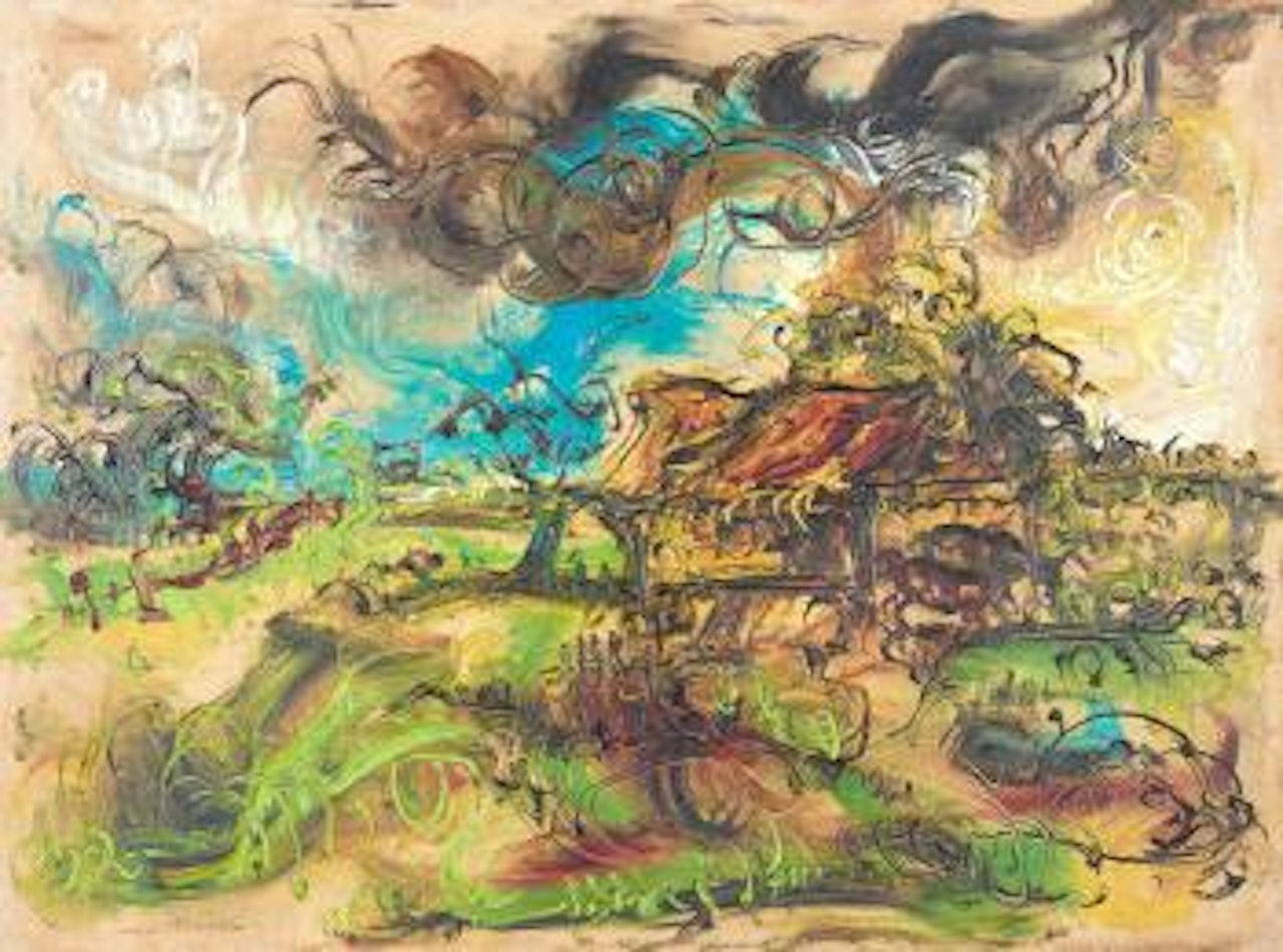Landscape by Affandi