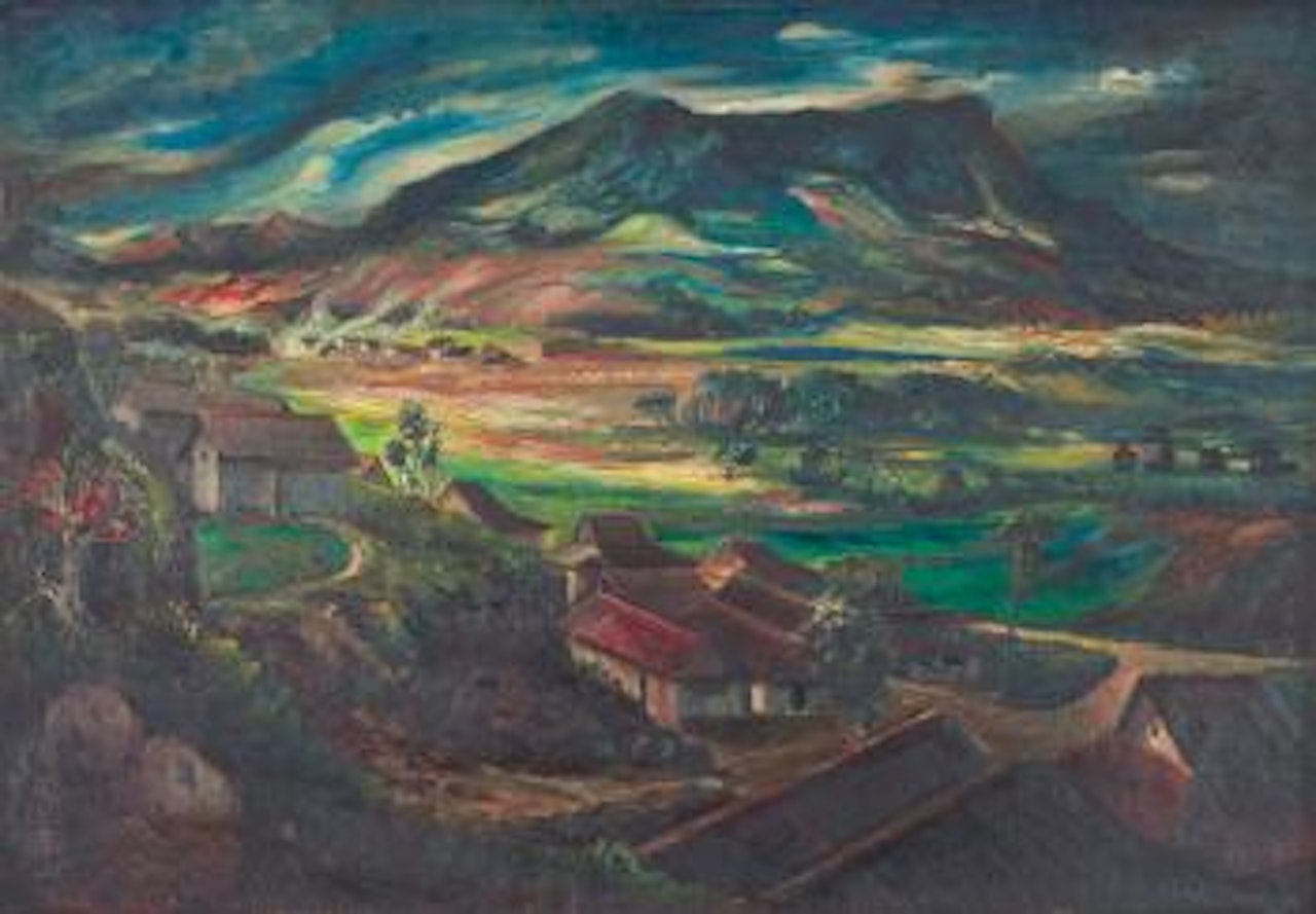 Pemandangan di Wonosobo (Landscape in Wonosobo) by Haji Widayat
