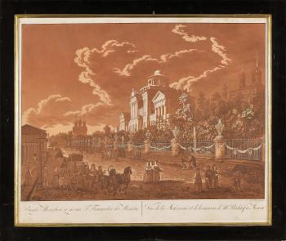 Vue de la Mokavaïa et de la maison de Mr Paschkof à Moscou by Gerard de la Barthe by Gabriel LoryI