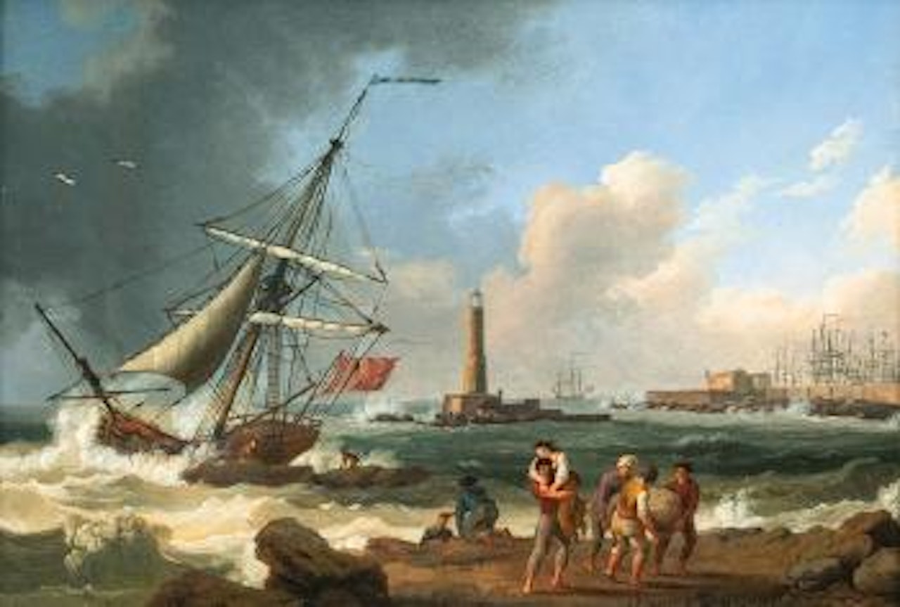 Storm in the Port of Livorno by Jacob Philipp Hackert