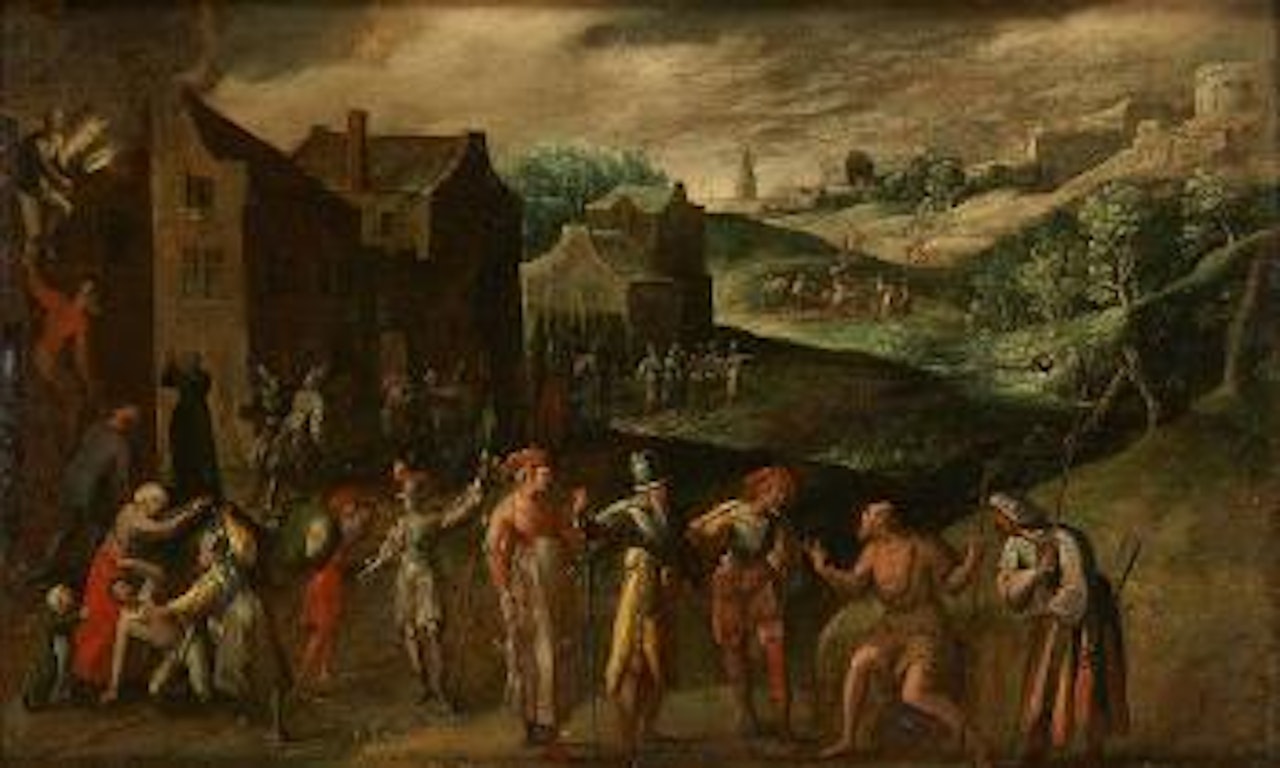 Scène biblique by Flemish School