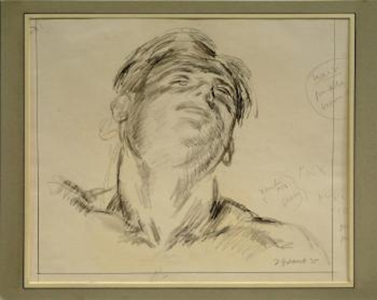 Head study of a boy by Duncan Grant