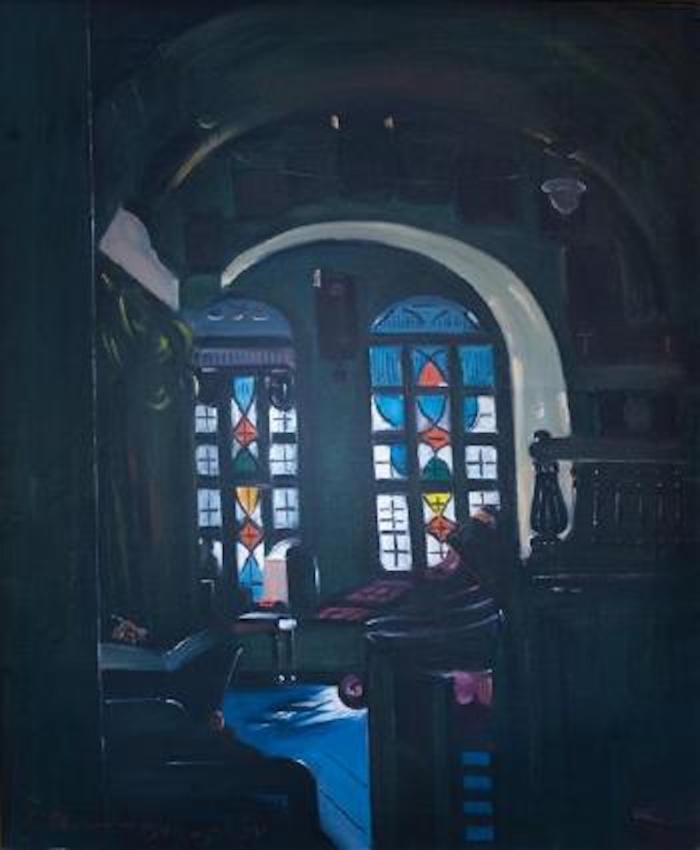 Misgav Ladakh synagogue in the Jewish quarter of Jerusalem by Ludwig Blum