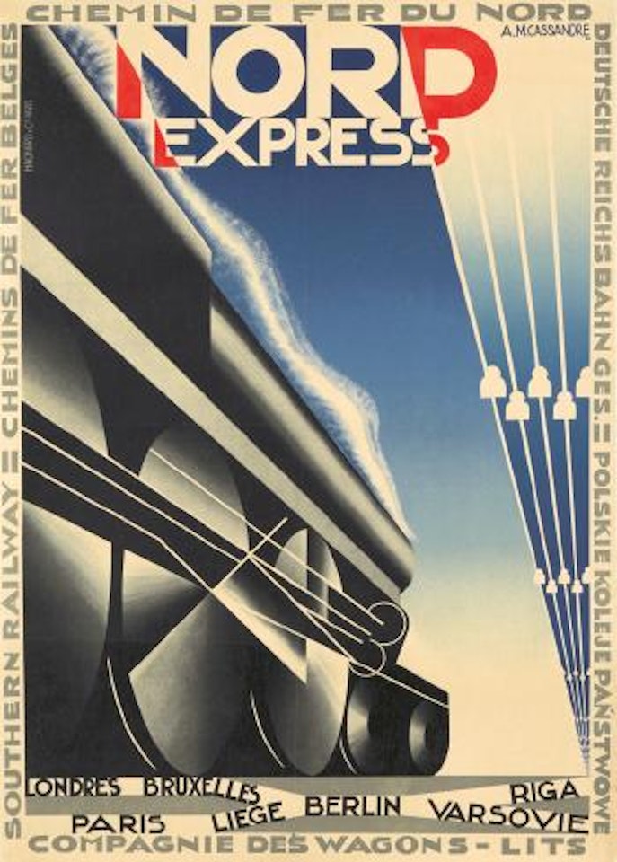 Nord express by Cassandre (Adolphe Jean-Marie Mouron)