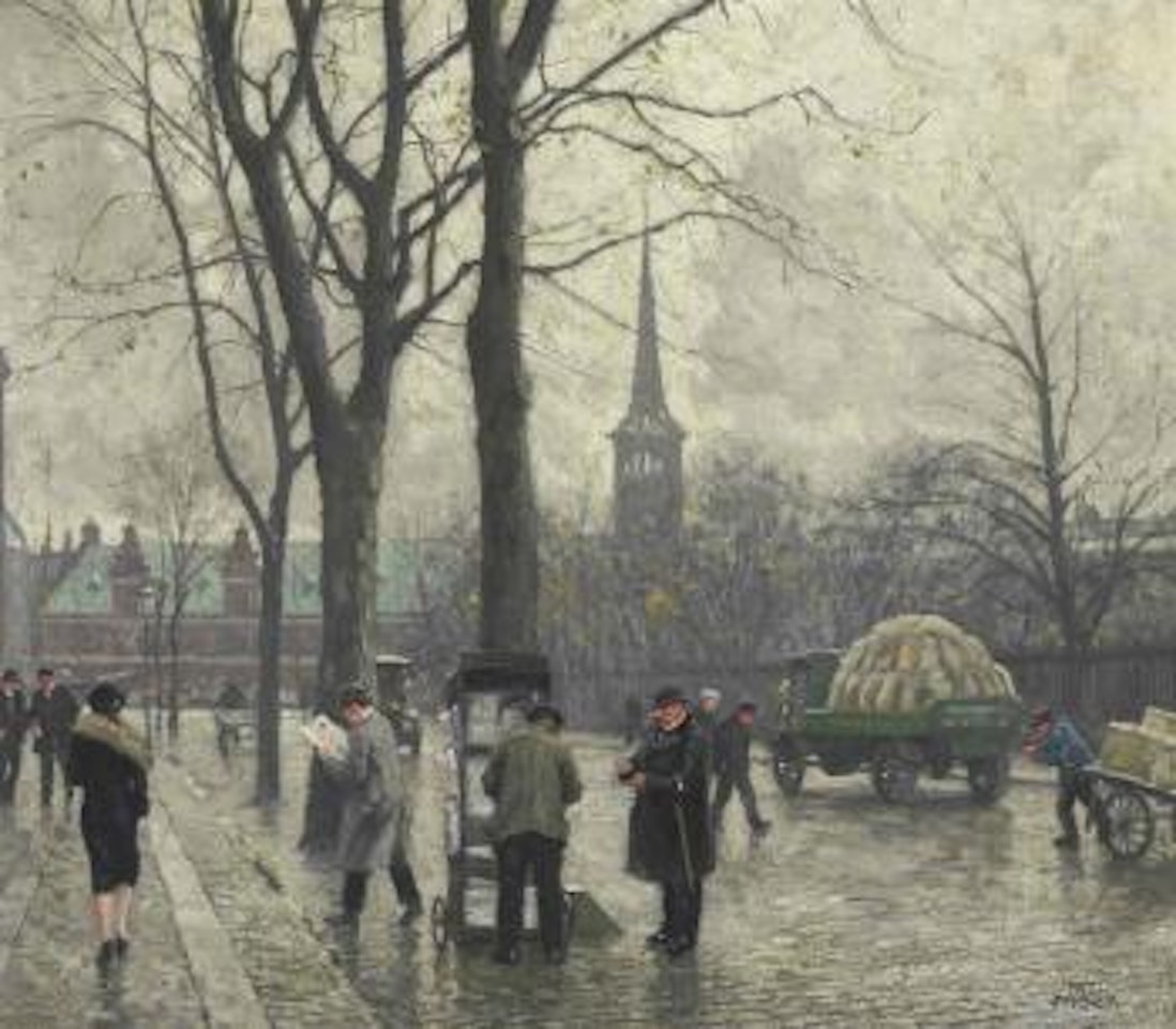 A Cloudy Day, Copenhagen by Paul Fischer