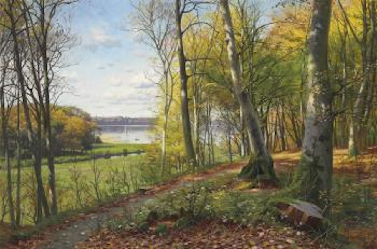 A Woodland Path by Peder Mork Monsted