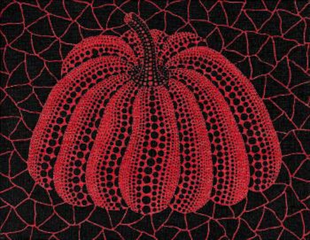 Red pumpkin by Yayoi Kusama