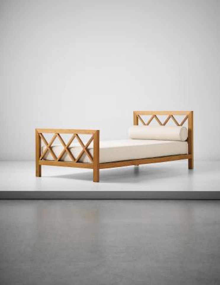 'Croisillon' bed by Jean Royere