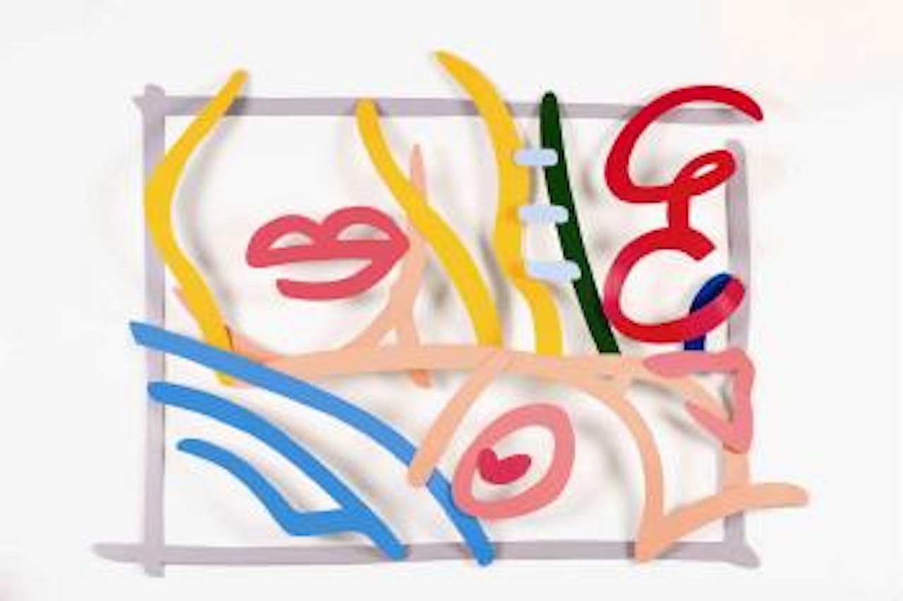 Bedroom nude doodle (3-D) by Tom Wesselmann