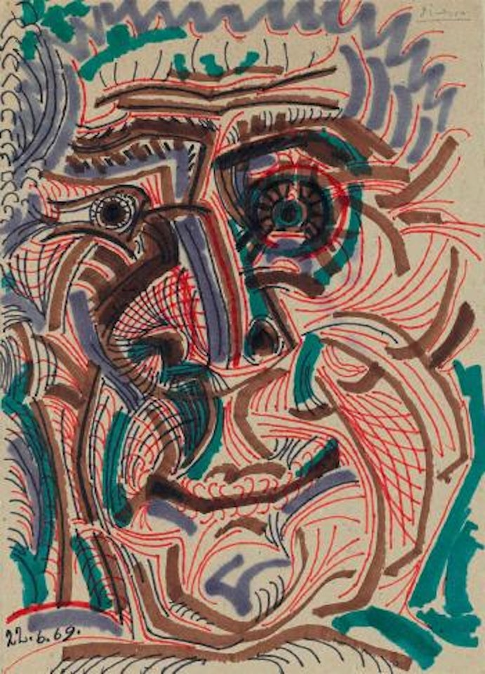 TÃªte d'homme by Pablo Picasso