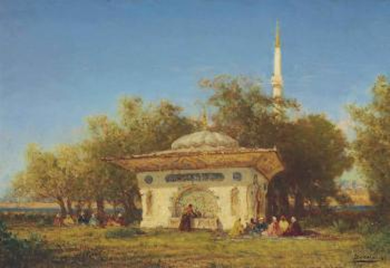 La fontaine d’Amurat environs de Constantinople by Félix Ziem