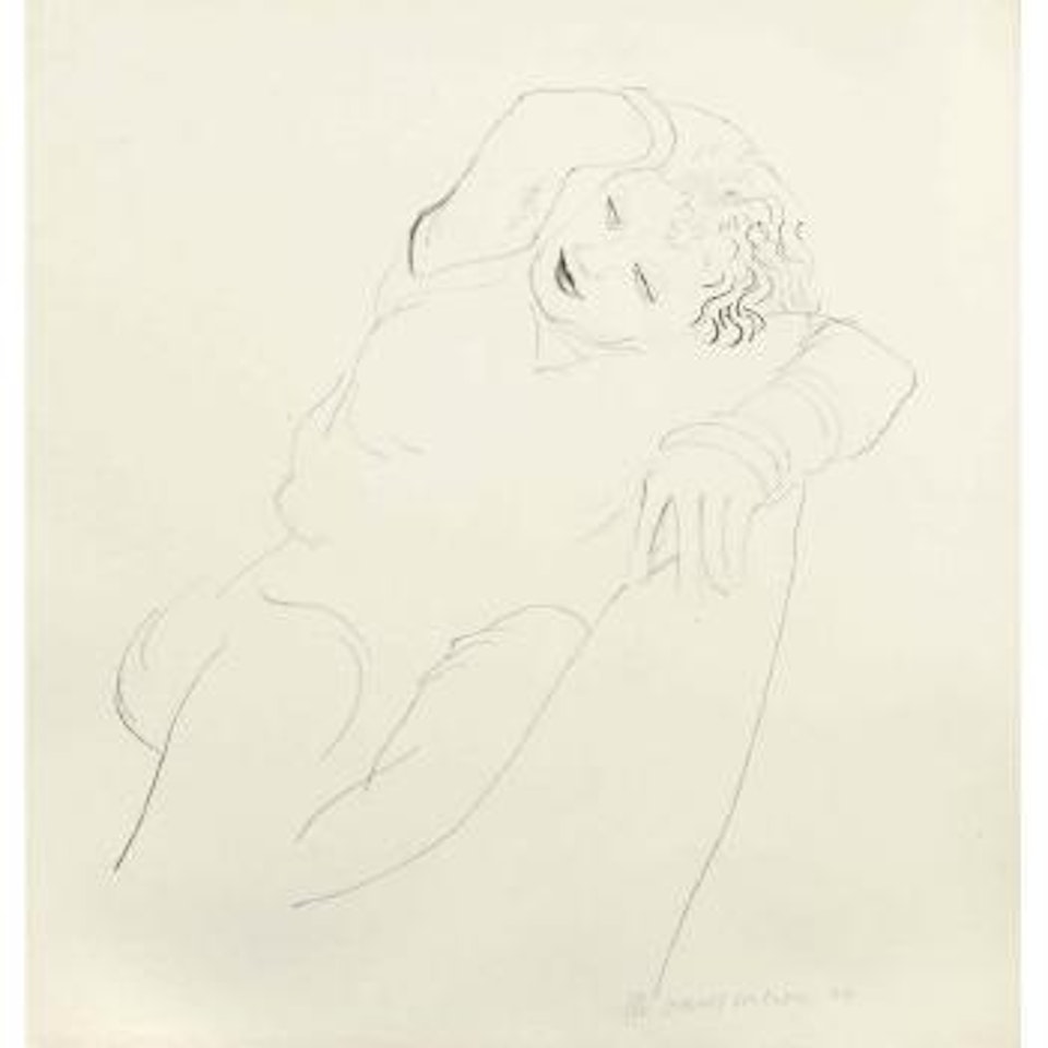Celia - Reclining (G. 838) by David Hockney