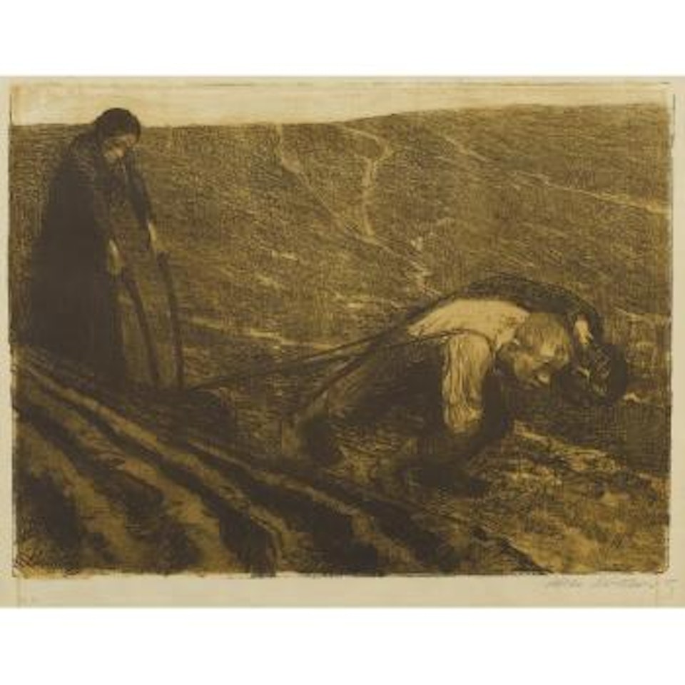 Pflugzieher und Weib (K. 61; Kn. 64) by Kathe Kollwitz