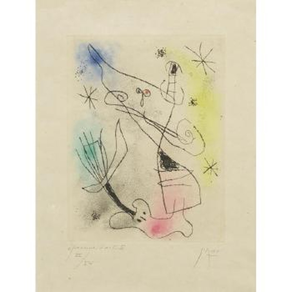 Feuilles éparses (D. 119; C. bk. 99) by Joan Miró