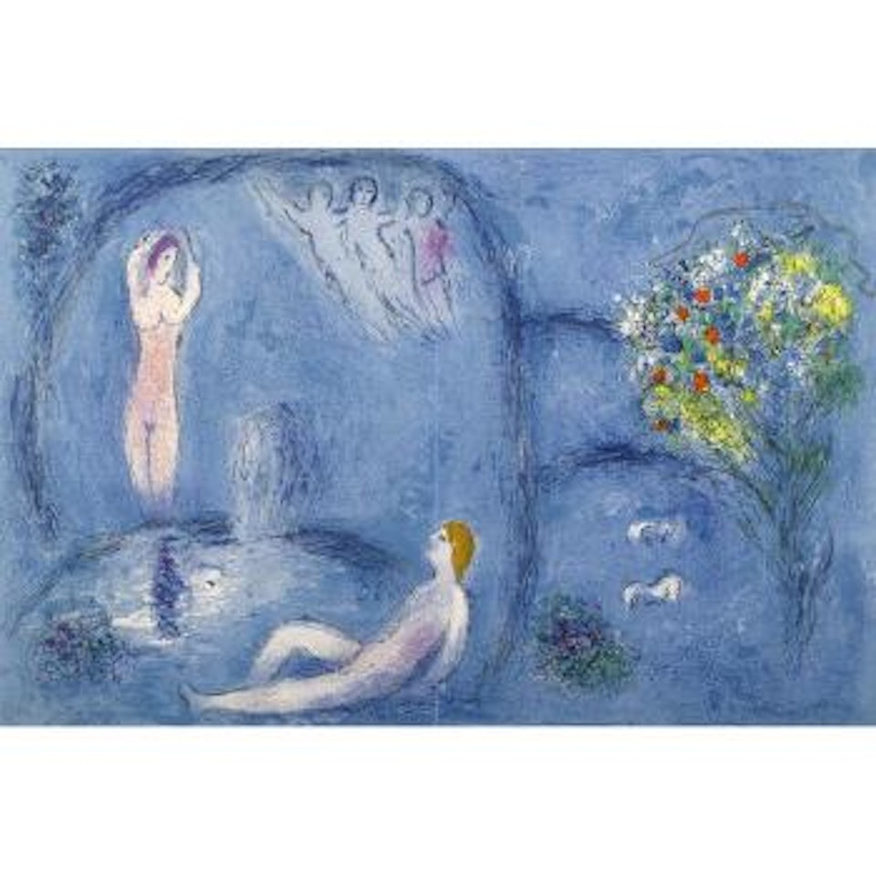 Caverne des Nymphes, pl. 14, from Daphnis et Chloé (M. 321; C. bk. 46) by Marc Chagall