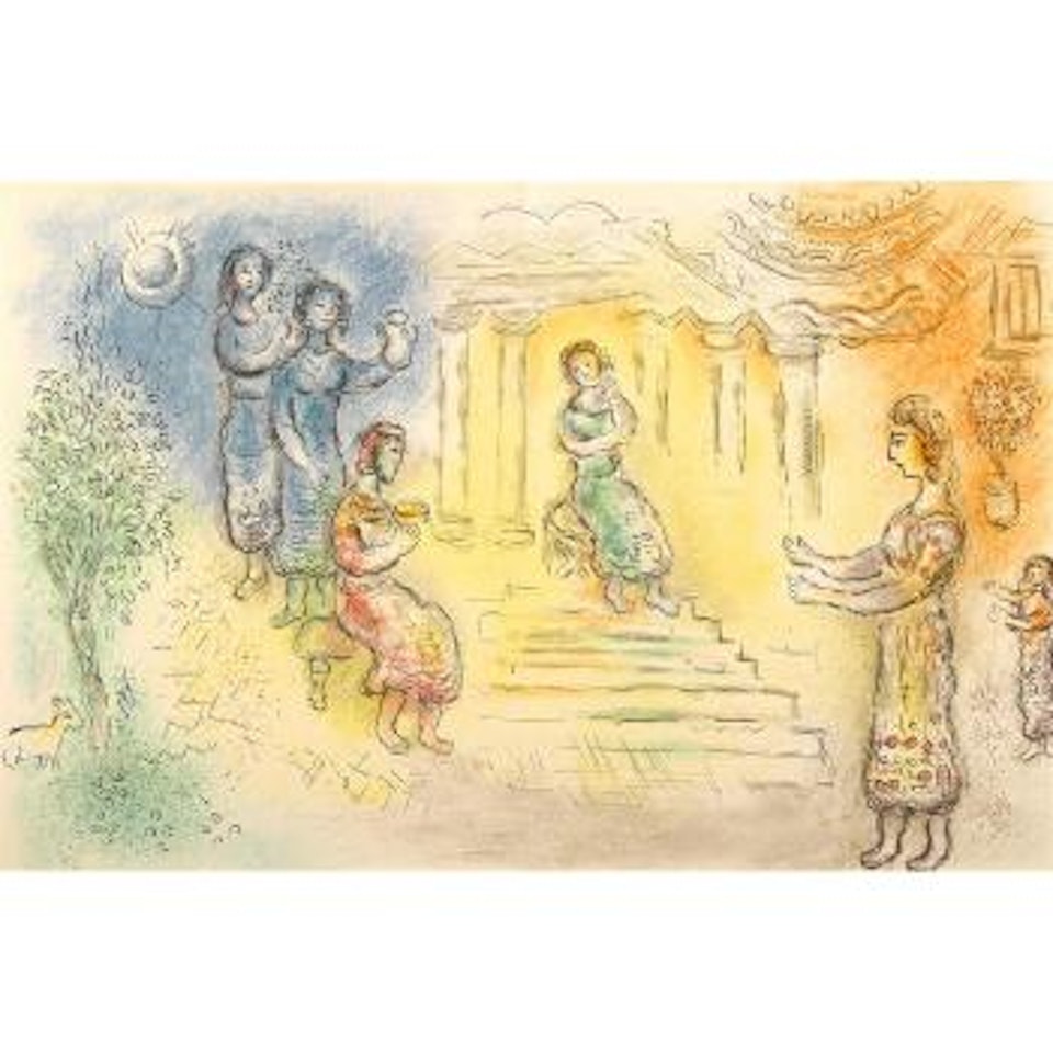 Ulysse avant Nausicaa; Ulysse Chez Alcinous, from LOdyssée (M. 767, 791; C. bk. 96) by Marc Chagall