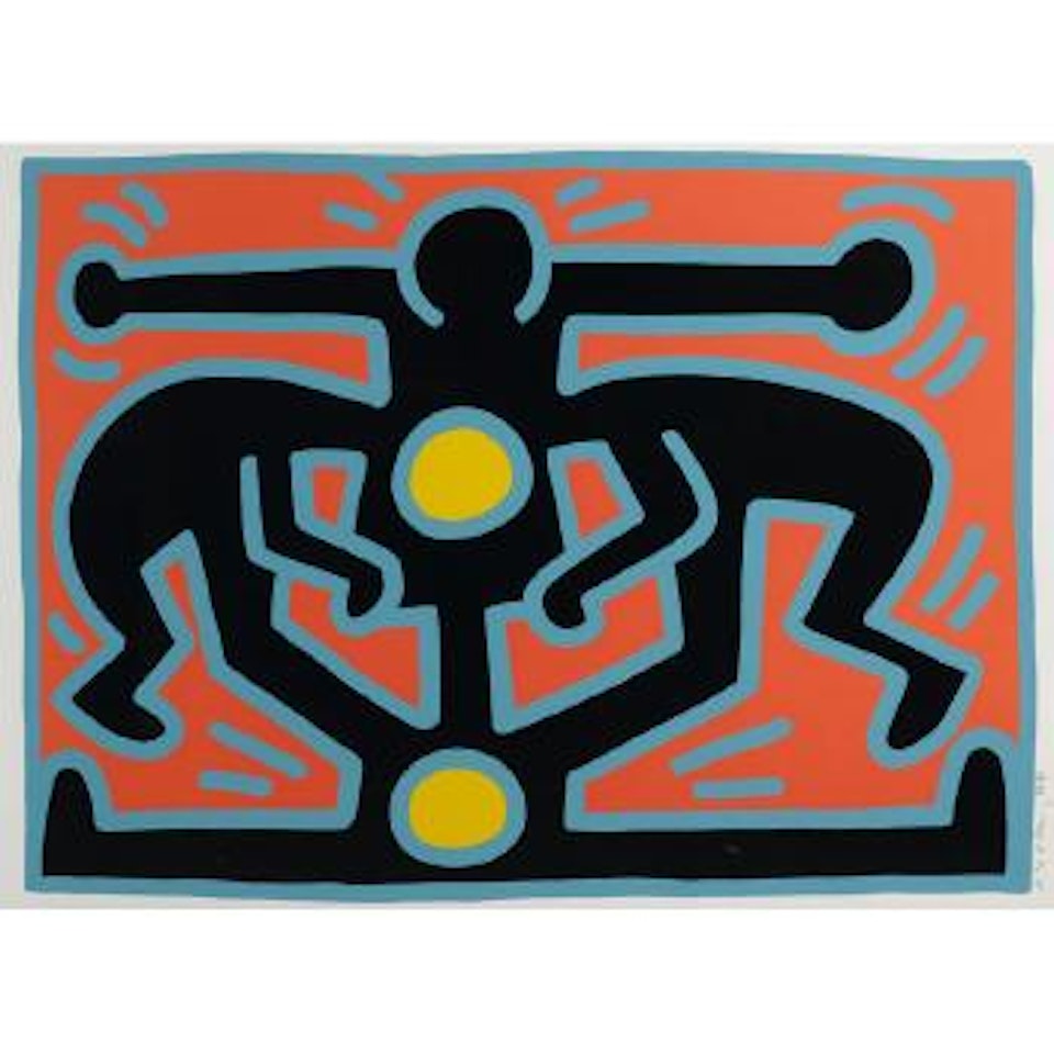 Growing Series I-V (L. pgs. 88-91) by Keith Haring