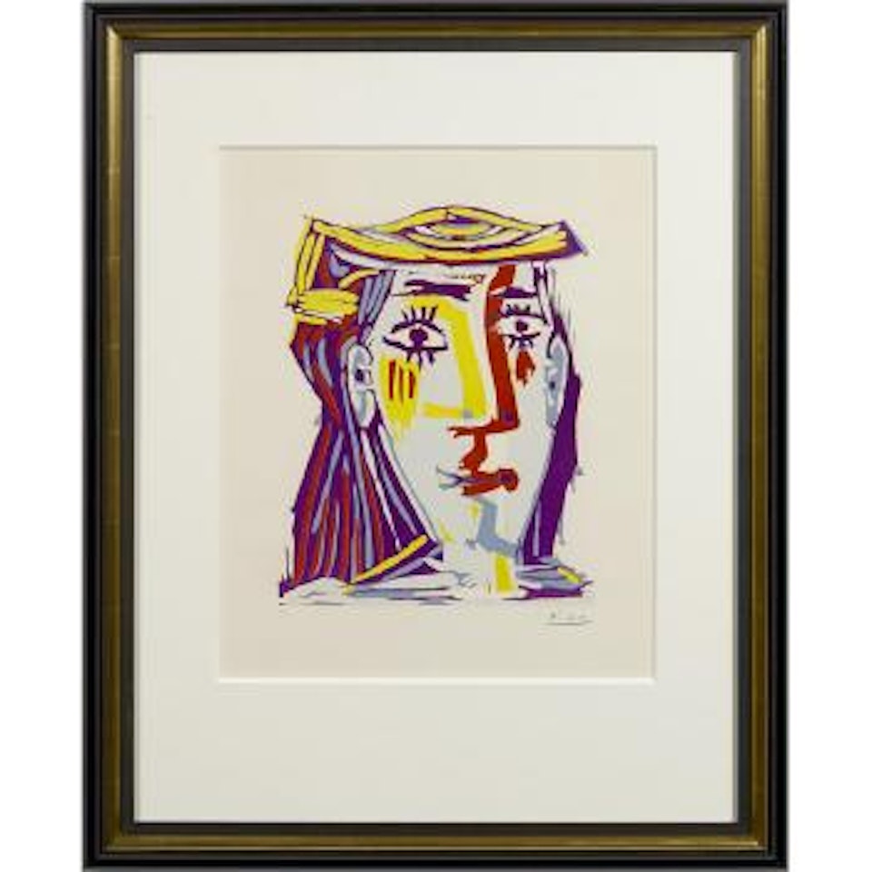 Femme au Chapeau (B. 1074; Ba. 1283), 1962 by Pablo Picasso