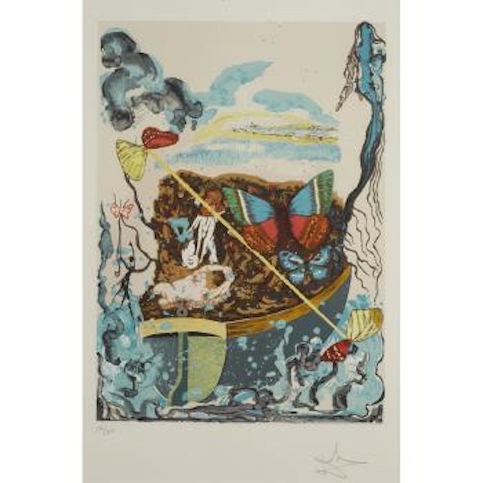 Papillons Anciennes (M./L. 1491-1494; F. 77-1), 1976 by Salvador Dali