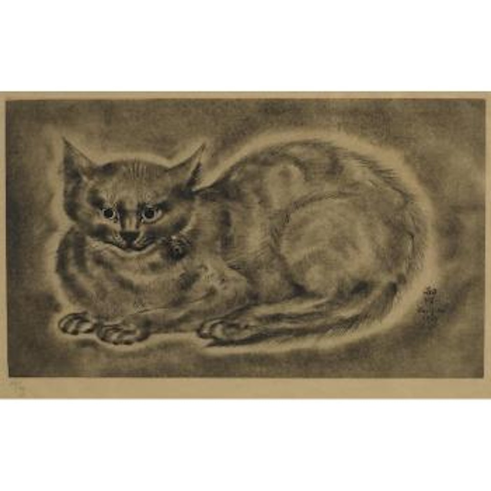 Chat au Grelot (B. 24.37) by Leonard Tsuguharu Foujita