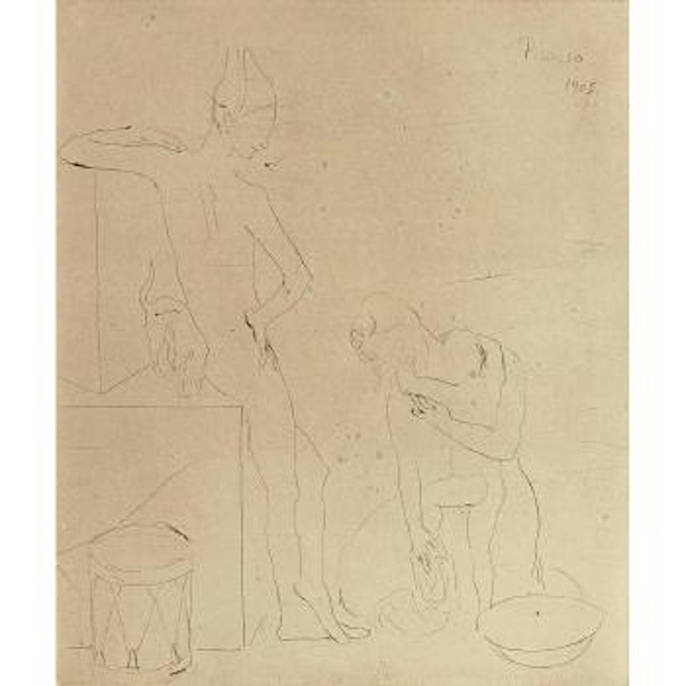 Le Bain, pl. XII, from La Suite des Saltimbanques (B. 12; Ba. 14) by Pablo Picasso