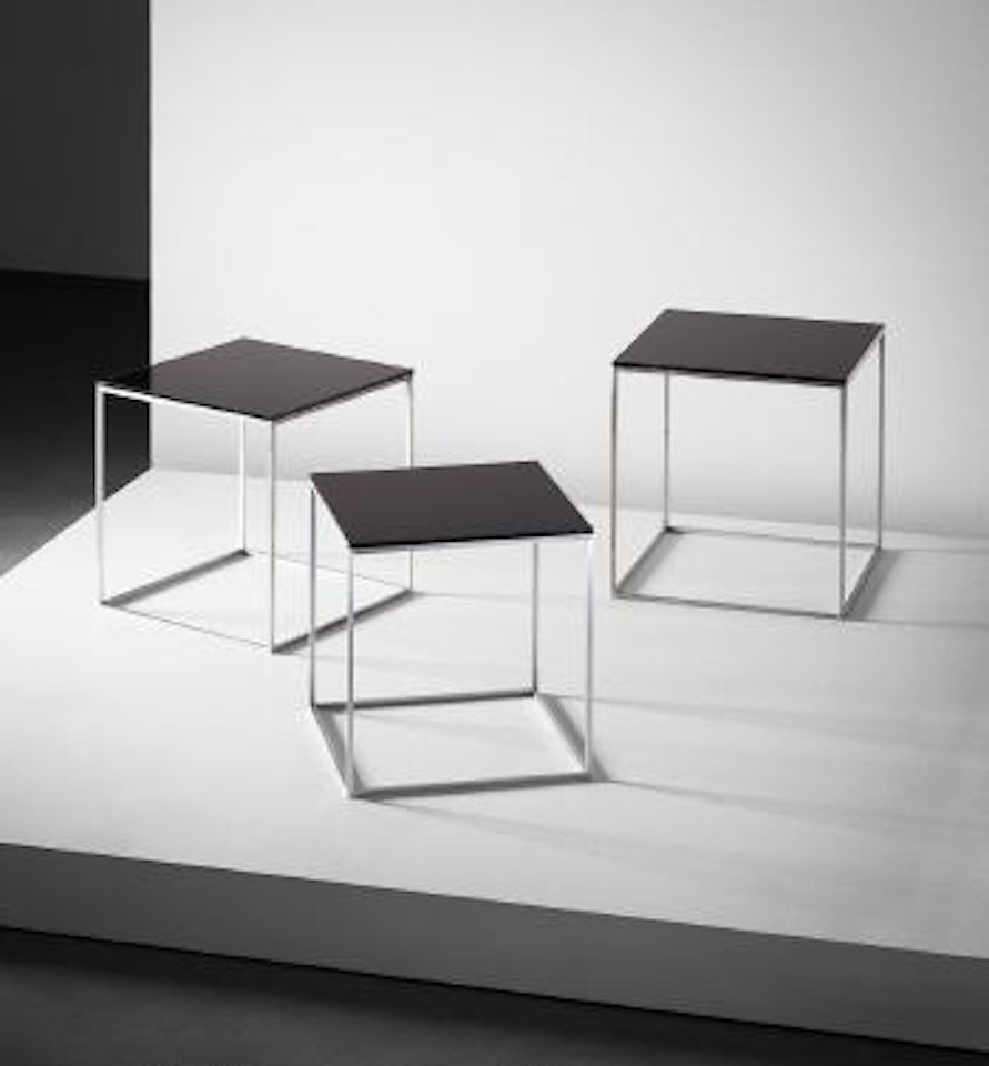 Set of three nesting tables by Poul Kjaerholm