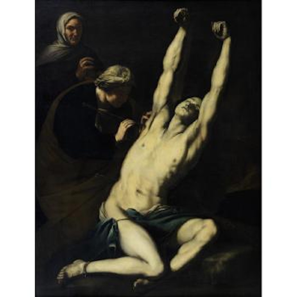 Saint Sebastian tended by Saint Irene by Jusepe de Ribera
