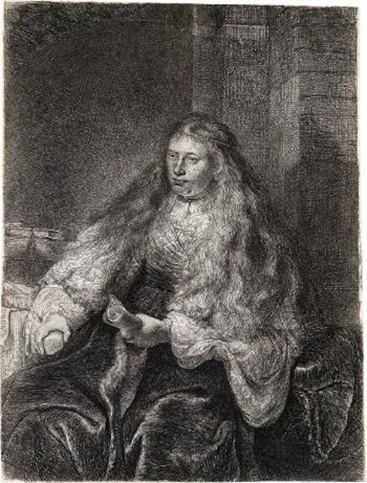 The Great Jewish Bride by Attributed to Rembrandt Harmensz van Rijn