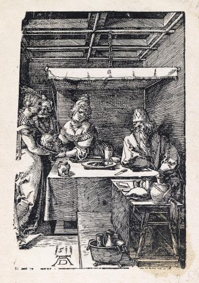 Salome Receiving The Head of Saint John The Baptist by Albrecht Dürer