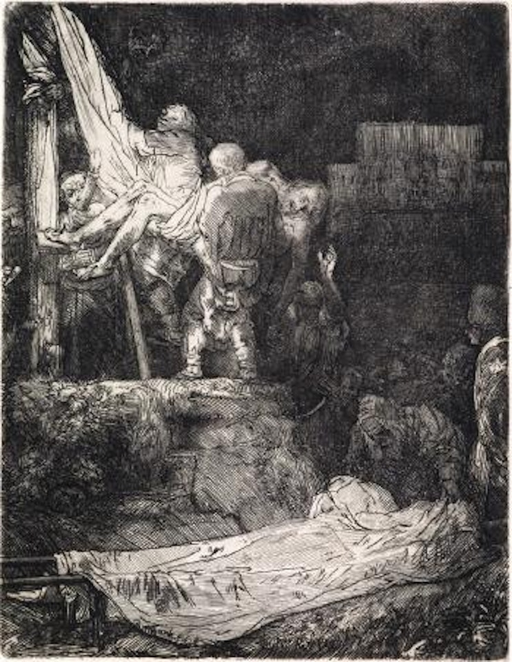 The Descent from The Cross By Torchlight by Attributed to Rembrandt Harmensz van Rijn