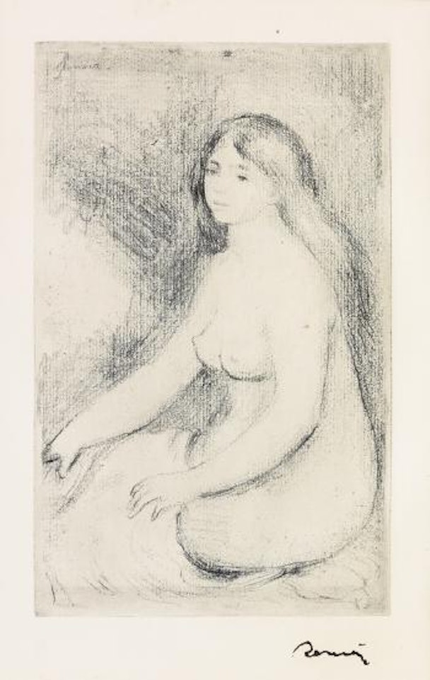 Baigneuse Assise by Pierre-Auguste Renoir