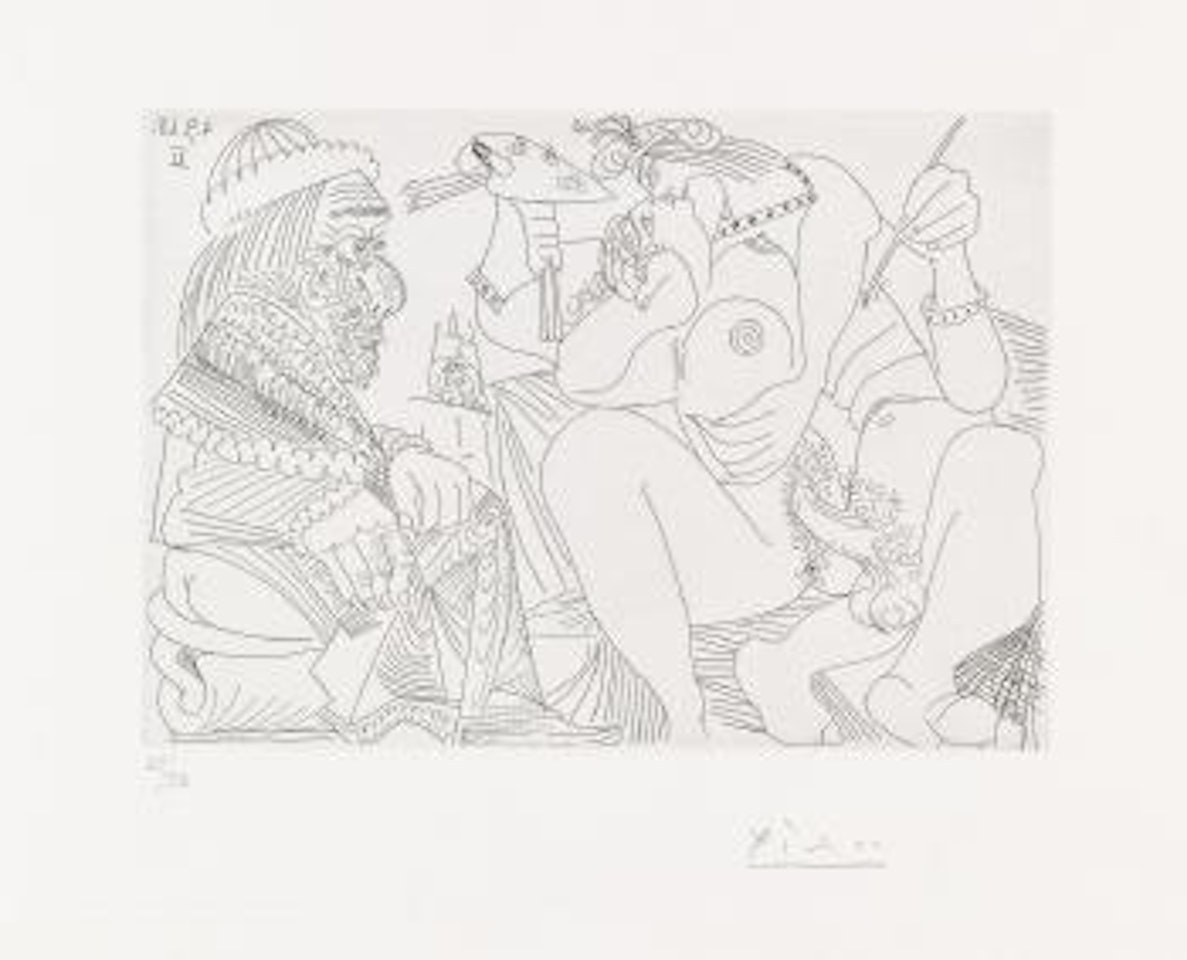 Series 347:311 (Raphael Et La Fornarina XVI) by Pablo Picasso