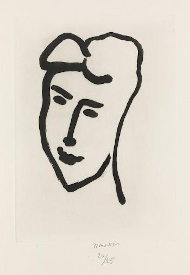 Visage De Jeune Femme by Henri Matisse