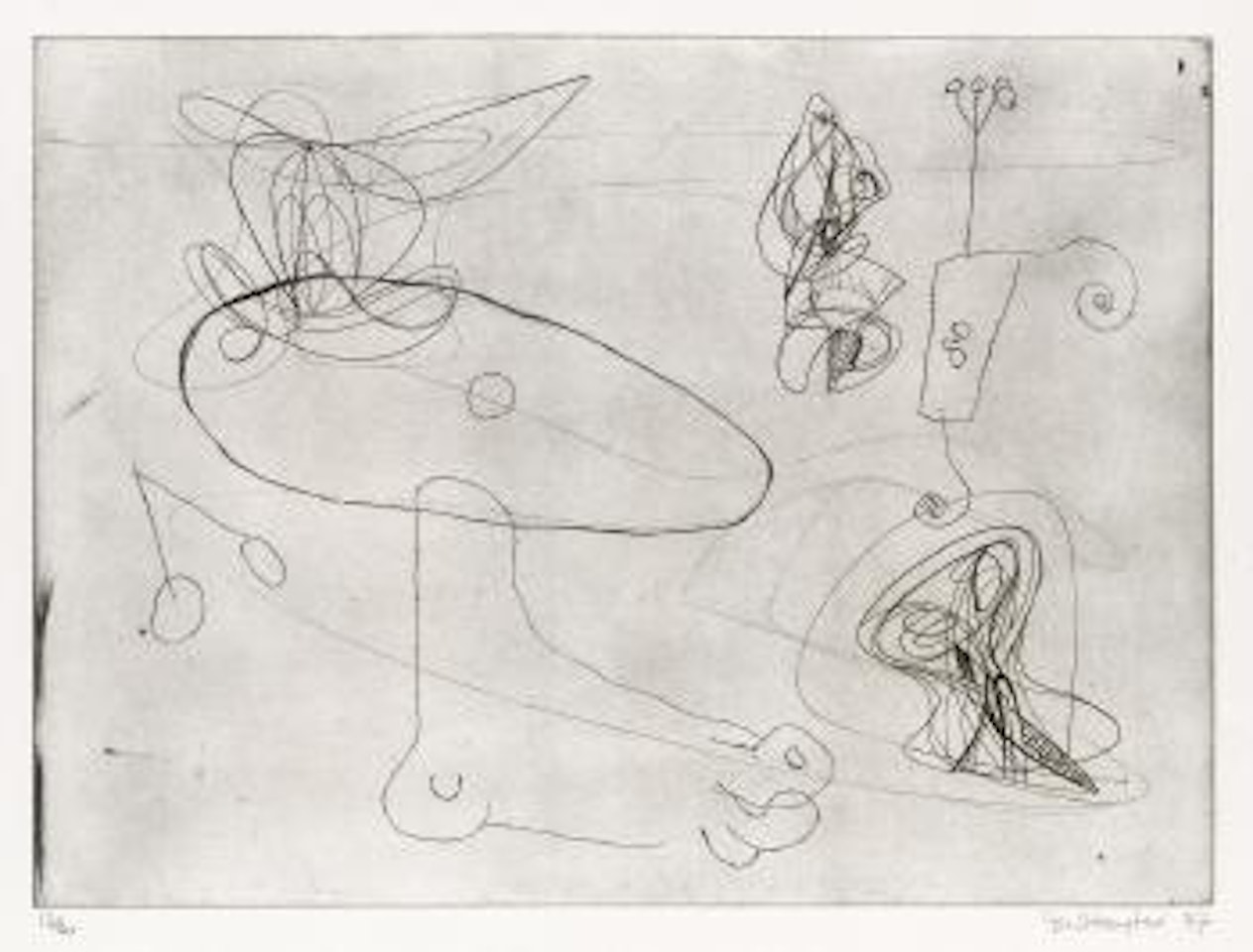Untitled by Stanley William Hayter by Joan Miró