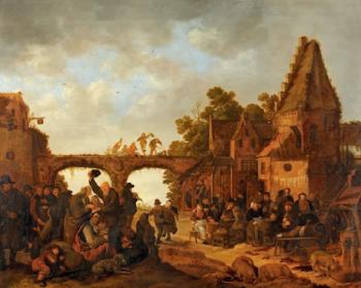 Scène de fête villageoise by Jan Miense Molenaer