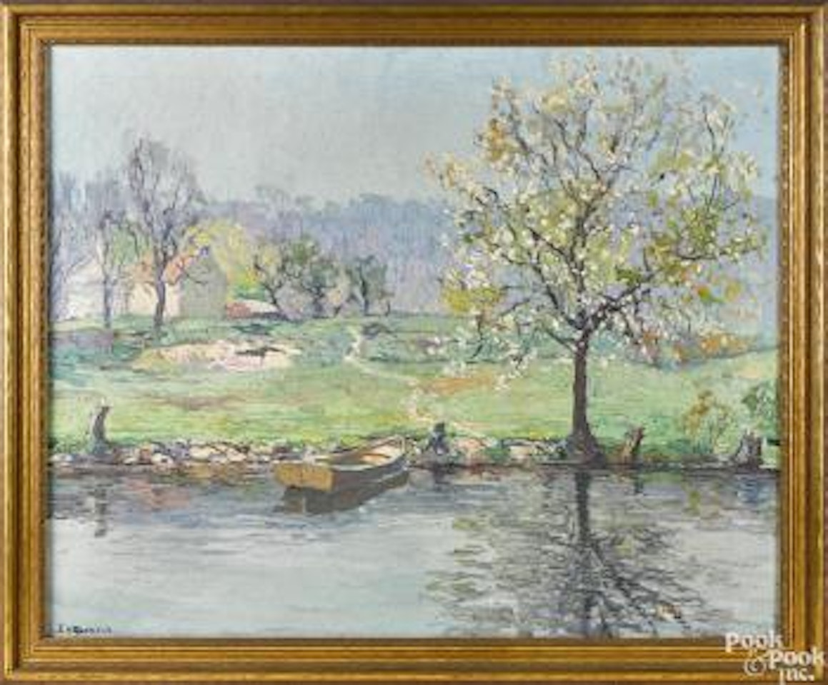 Across the canal by Edward Willis Redfield