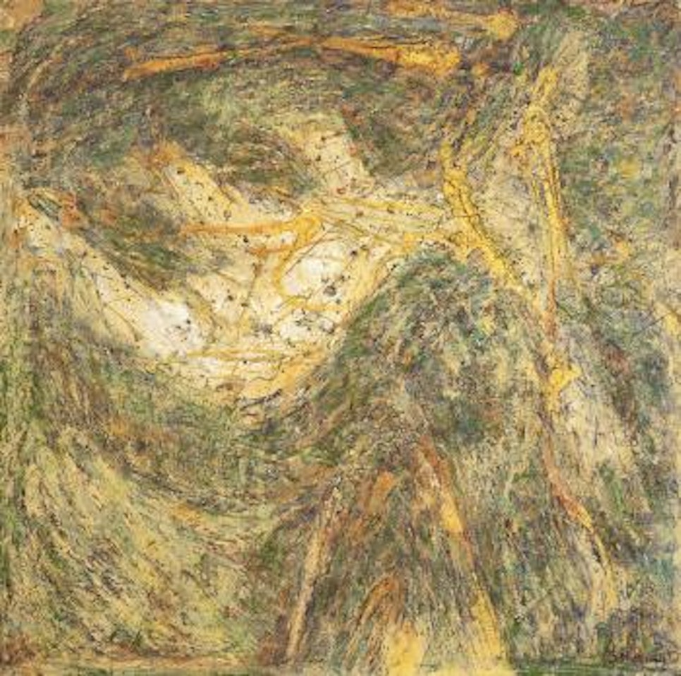 Green landscape (rimba series) by Latiff Mohidin