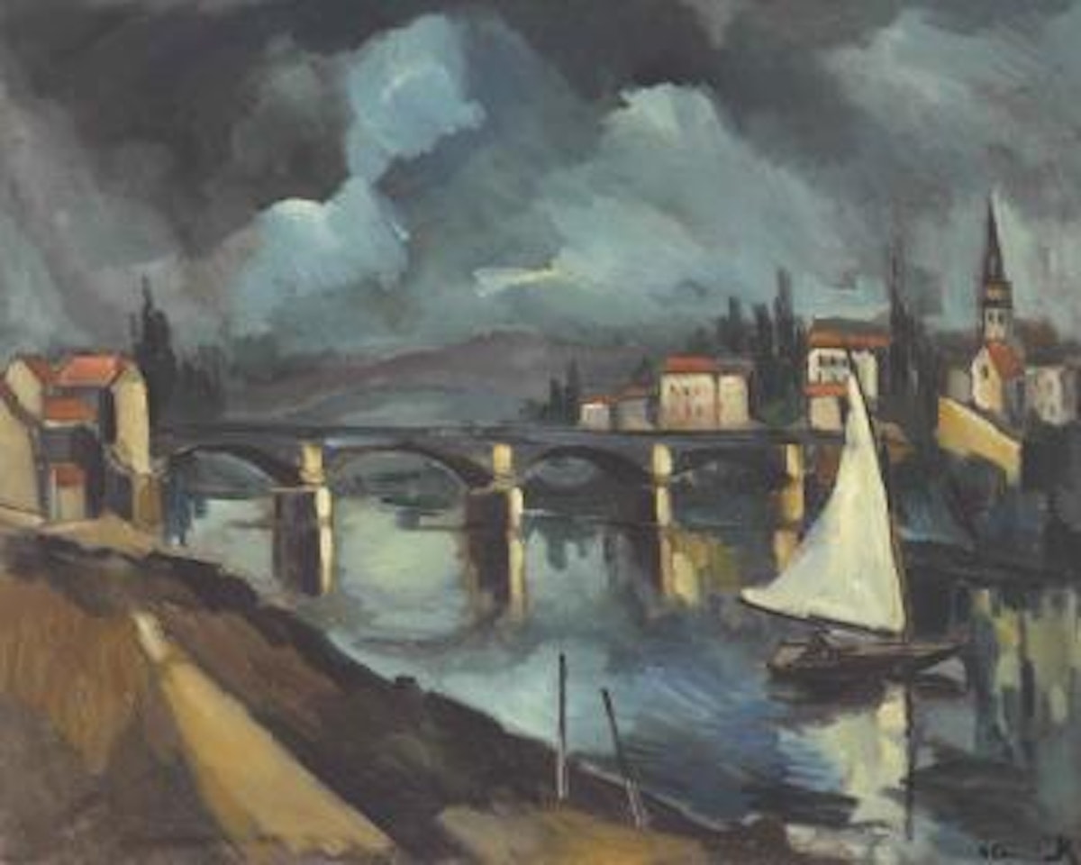 La seine à chatou by Maurice de Vlaminck