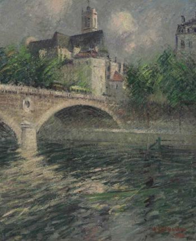 L'église Saint-Gervais, Paris by Gustave Loiseau