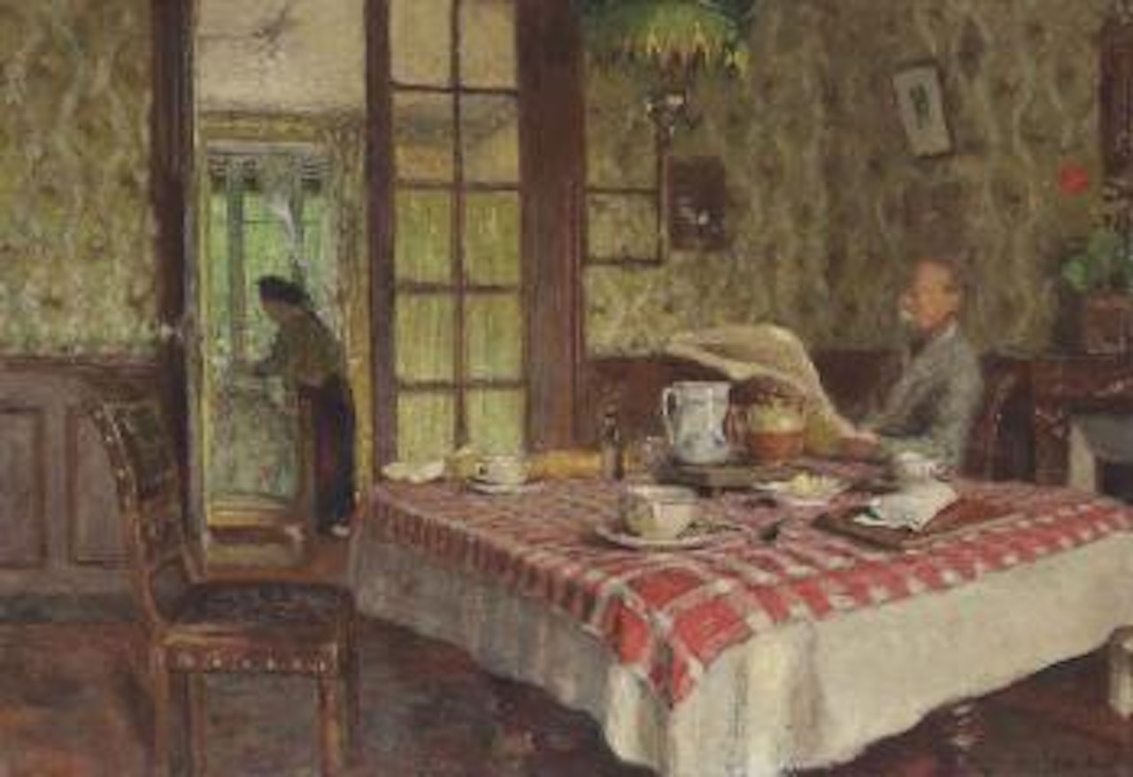 La lecture dans la salle à manger, Vaucresson by Édouard Vuillard