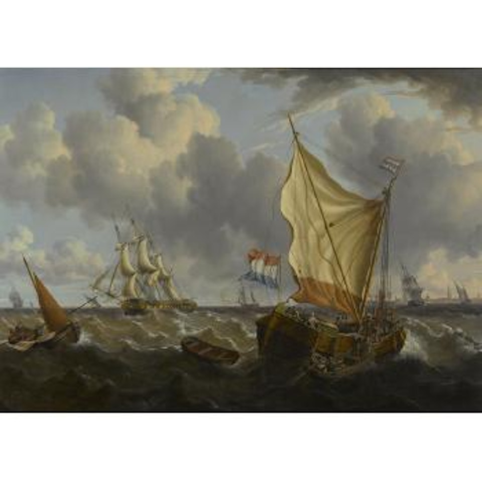 A stiff breeze by Charles Martin Powell