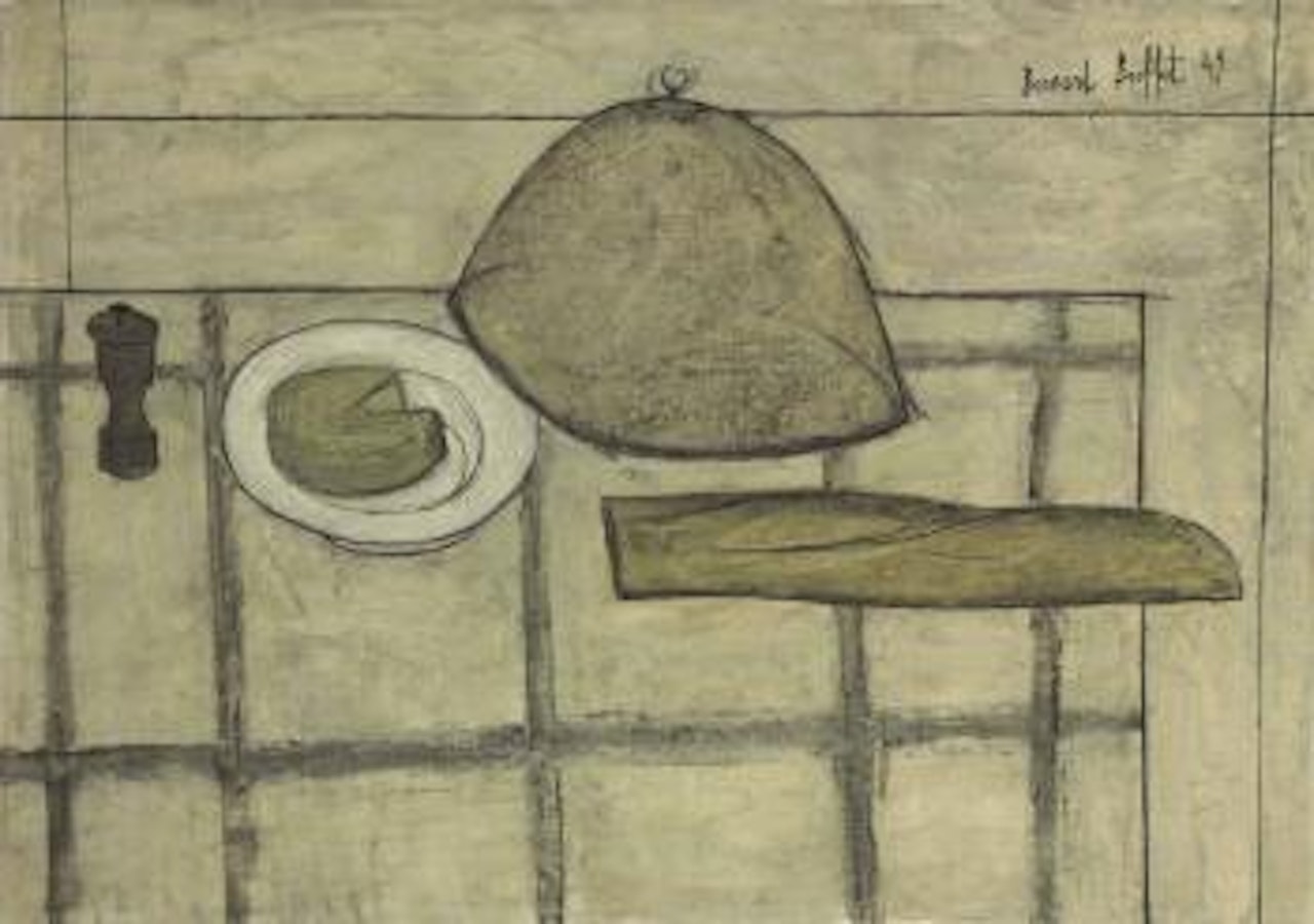 Nature morte au pain et au fromage by Bernard Buffet