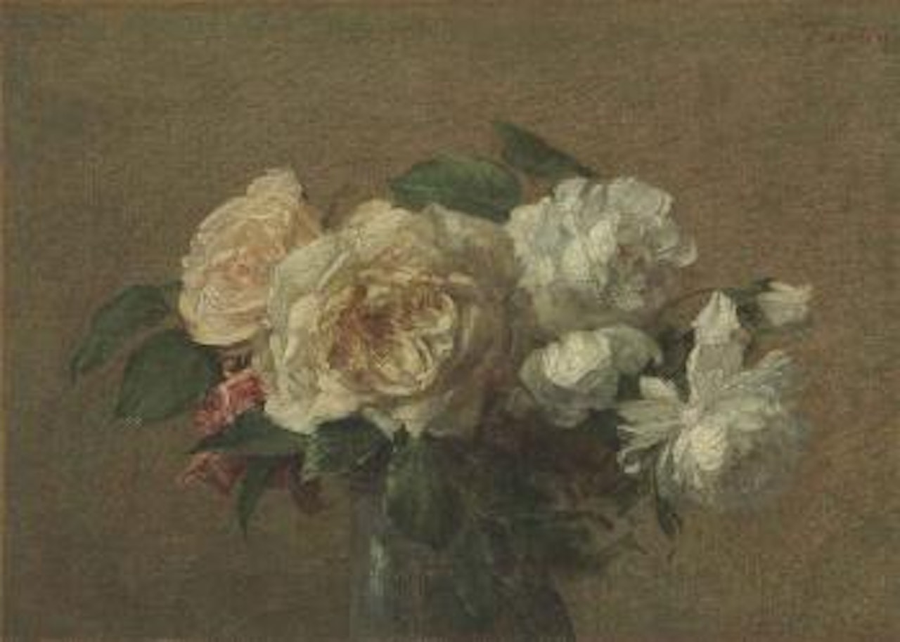 Roses blanches et jaunes by Henri Fantin-Latour