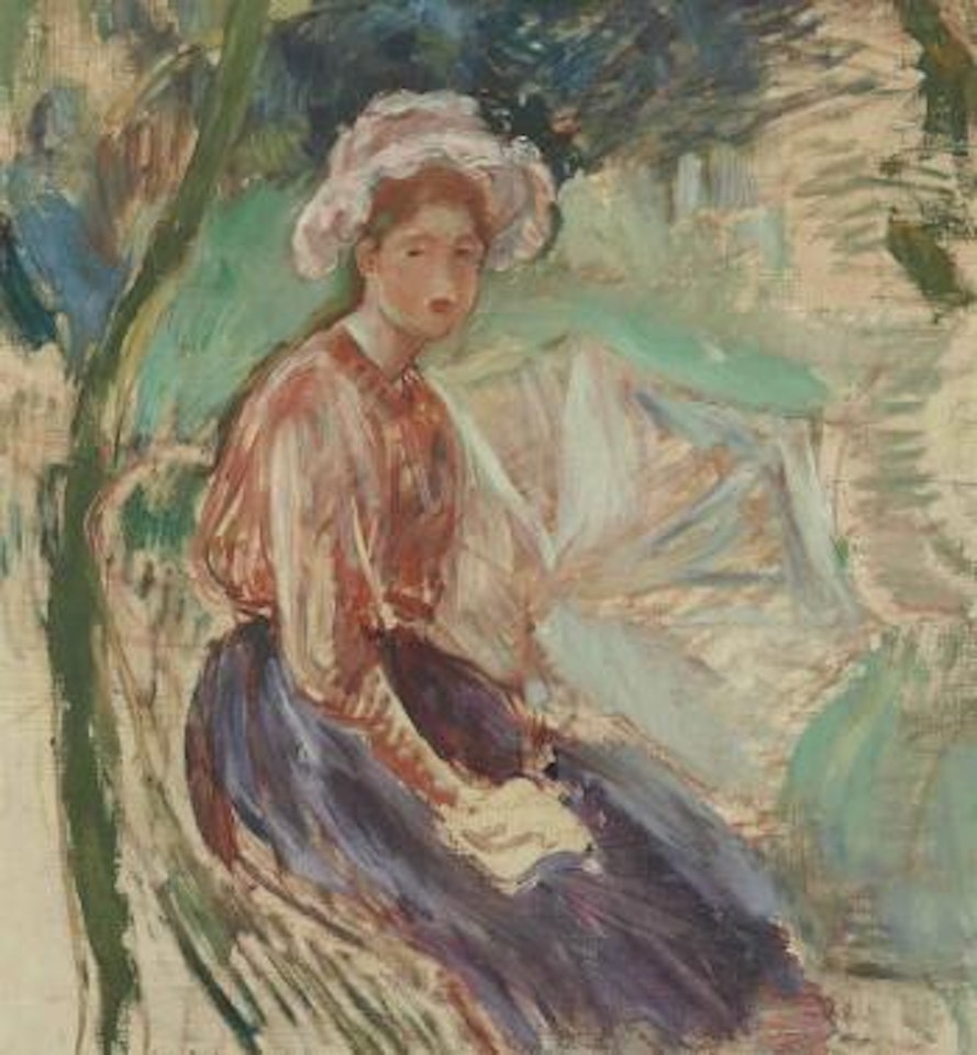 Jeune fille à l'ombrelle by Berthe Morisot