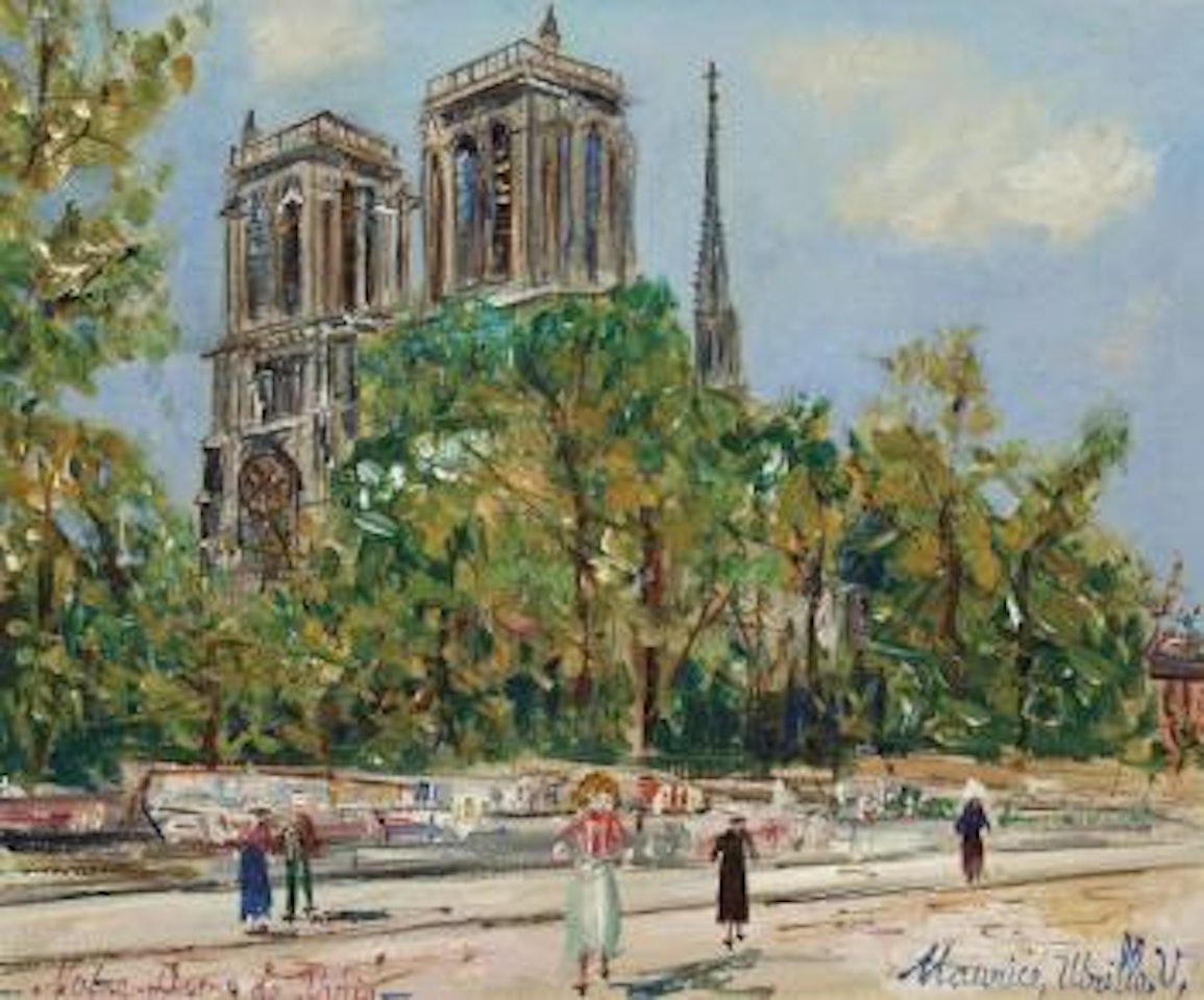 Notre dame de Paris by Maurice Utrillo