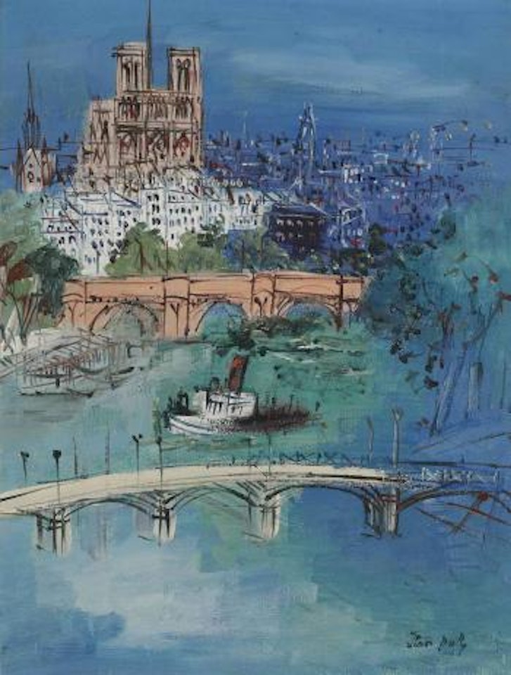 La passerelle des arts by Jean Dufy