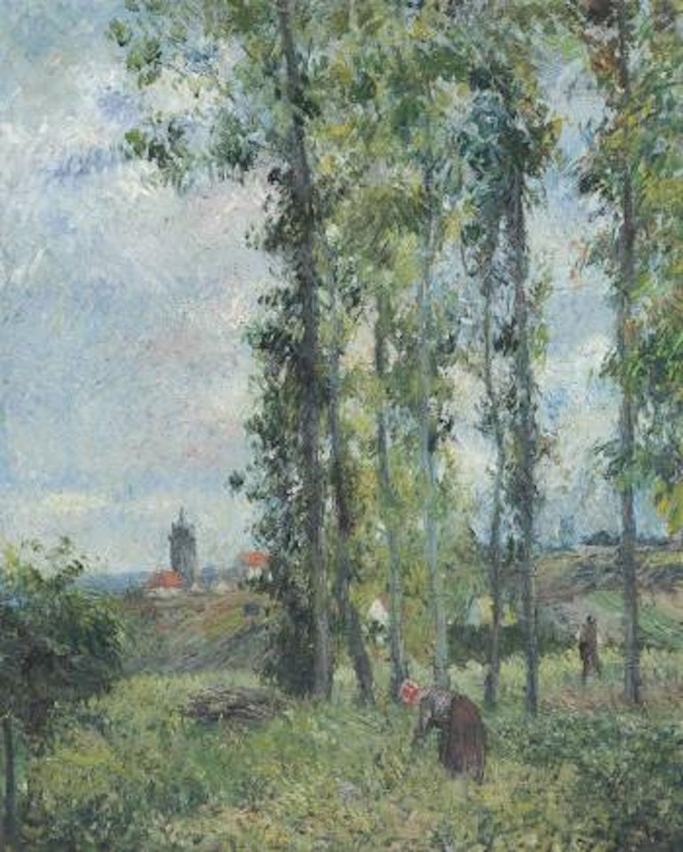 Paysage à pontoise by Camille Pissarro