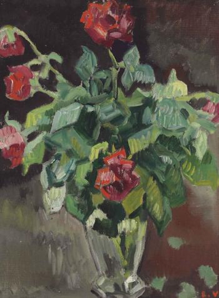 Roses au vase de cristal by Louis Valtat